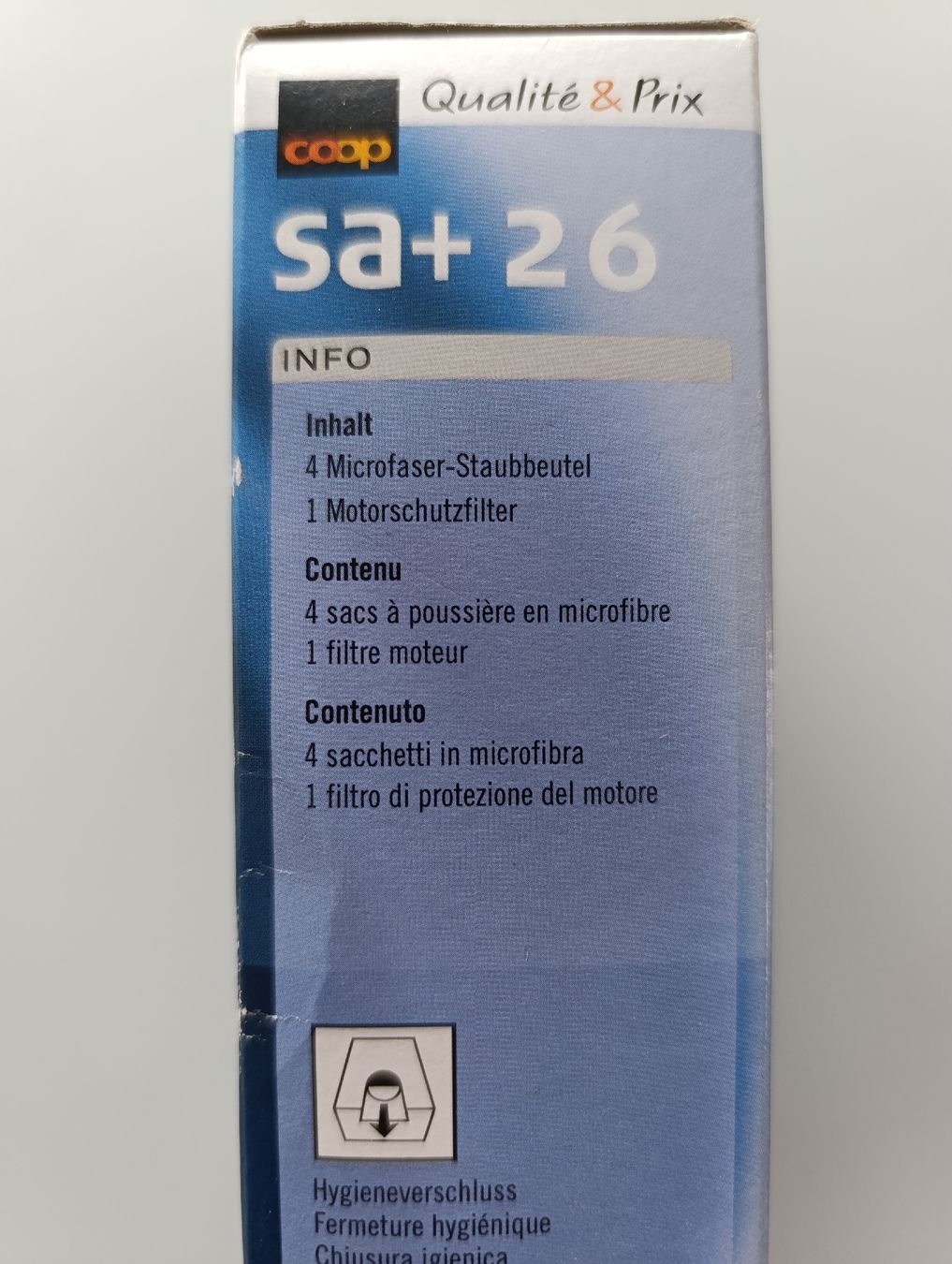 Coop Aspirapolveri & Accessori: Coop SA+26 4 Microfibre Vacuum Bags / Microfaser Staubbeutel – Nuovo e nell'imballaggio originale da Zermatt venduto da MrsMrRabbit 3