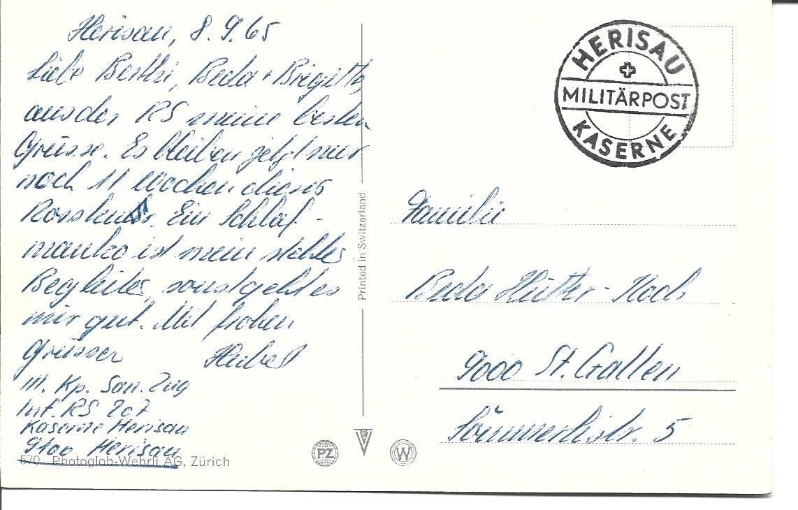 Ansichtskarten: AK Militär  Humor – Gebraucht aus Appenzell von mai25