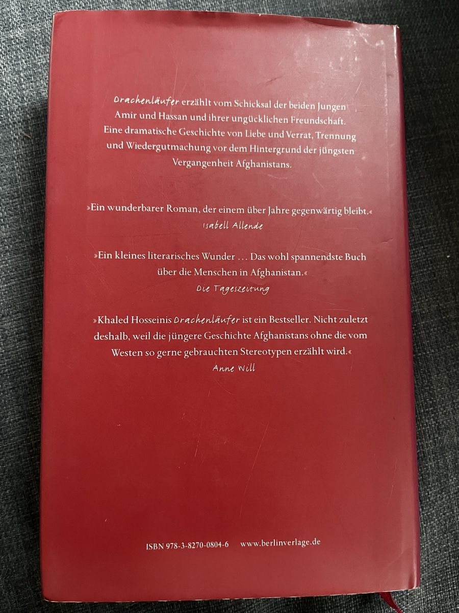 Libri: Buch Khaled Hosseini - Drachenläufer, Roman – Nuovo (secondo la descrizione) da Bern venduto da Anja200414 1