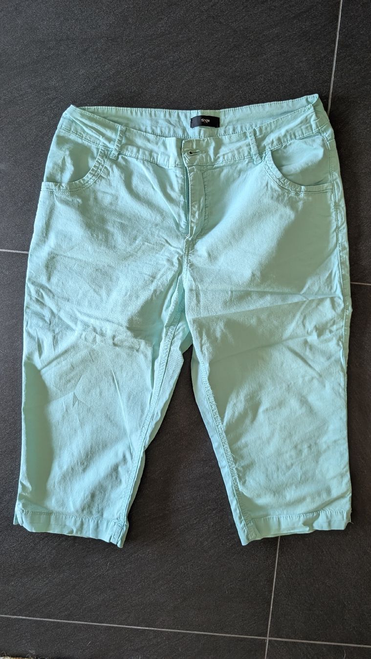 Pantaloni: Pantacourt / Bermuda léger vert menthe SXM – Usato da Tentlingen venduto da ConfrontaDore