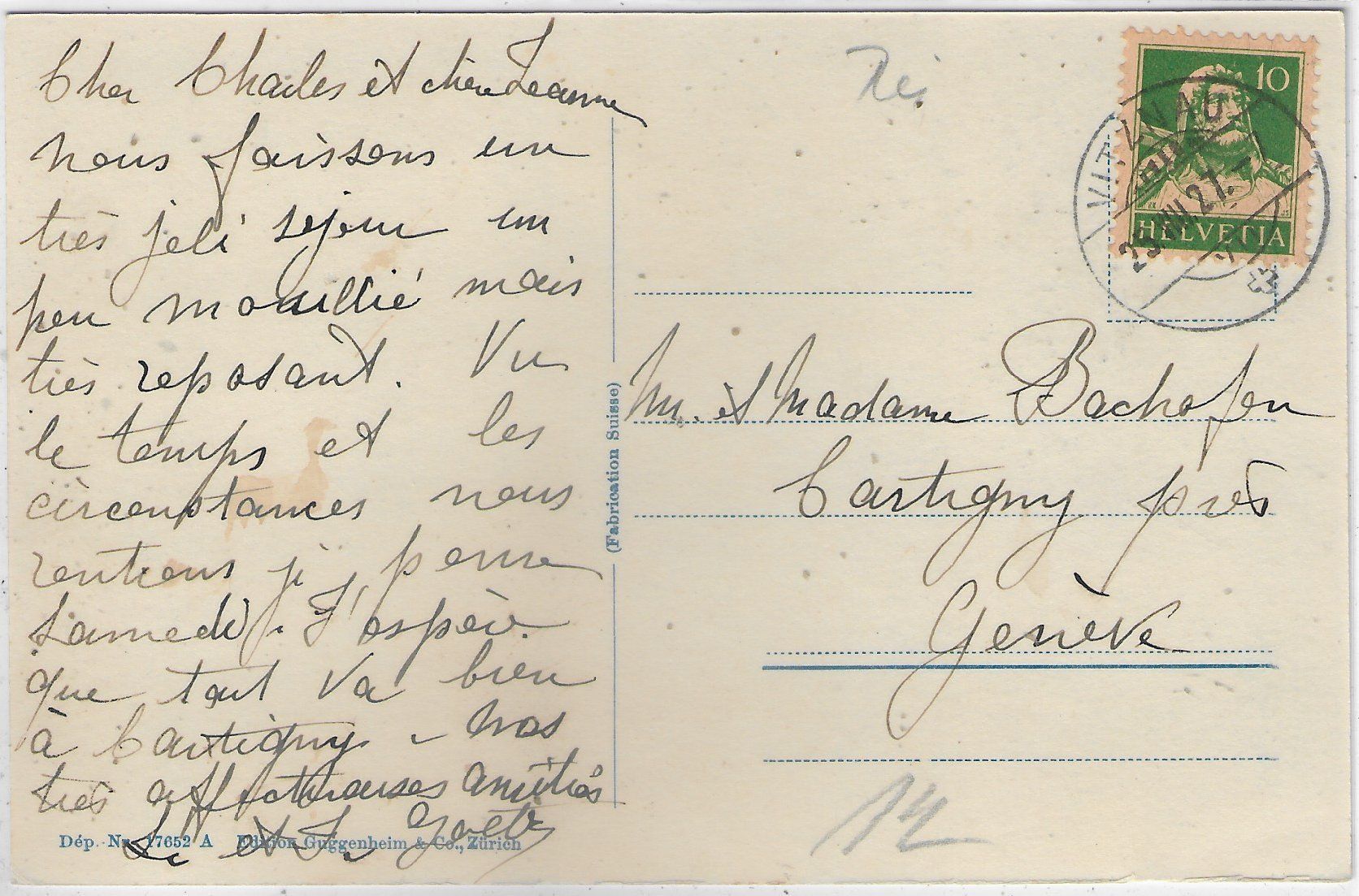 Cartoline postali: Vitznau - Park-Hotel – Usato da Ettingen venduto da Kartenplanet 1