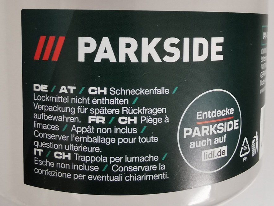 Sonstiges für Haushalt & Wohnen: Schneckenfalle von Parkside – Gebraucht aus Wilen b. Wollerau von morethanmusic 1