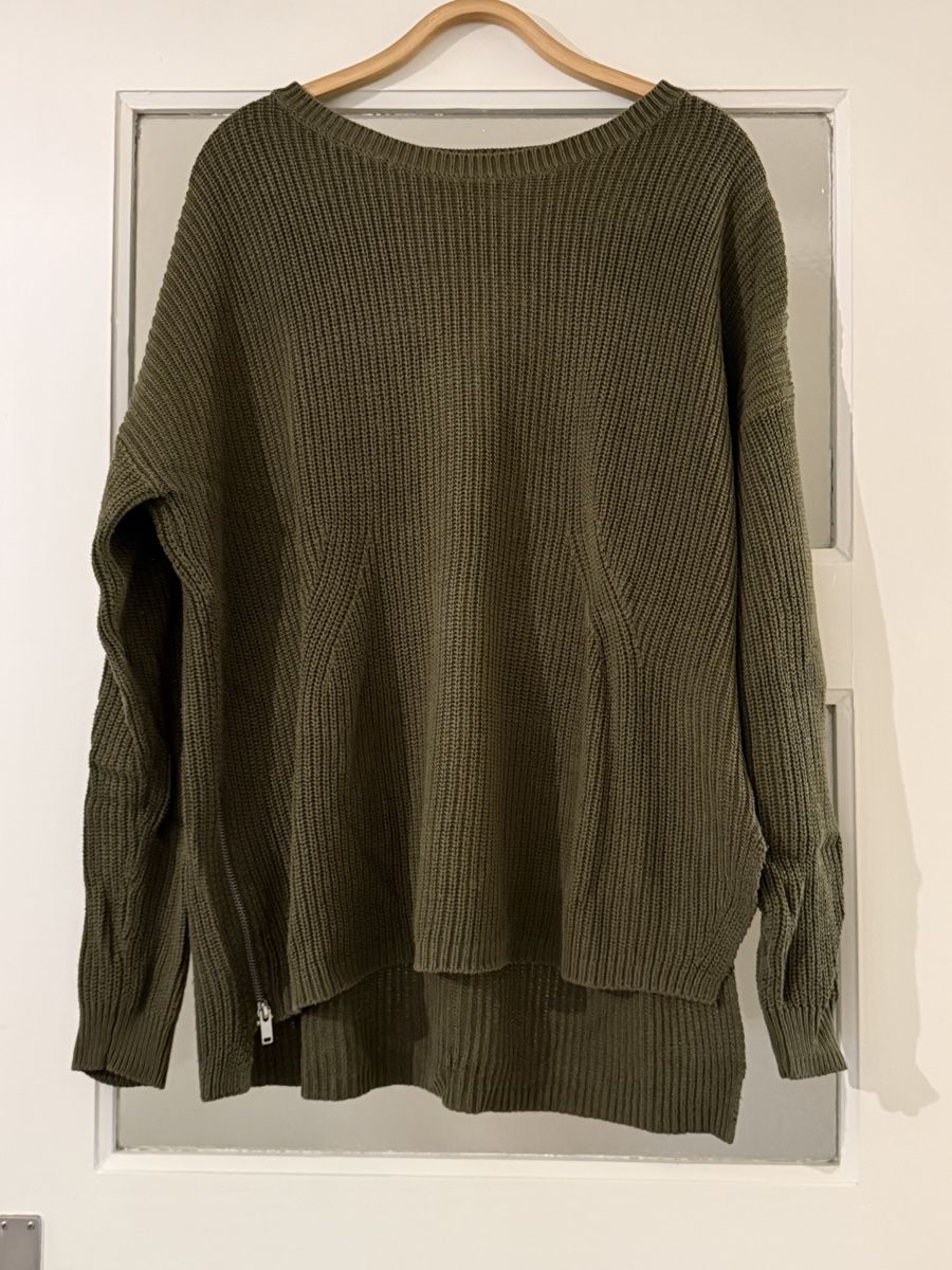 H&M Maglioni & Felpe: H&M Strickpullover in Olivgrün Grösse M – Usato da Basel venduto da zukk_