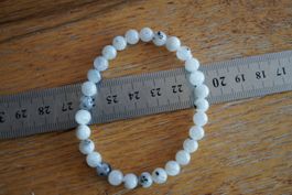 Mondstein  6mm   Kugel  Armband