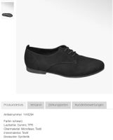 NEUE Damen Schnürschuhe Graceland uni schwarz Gr 36 - 230923
