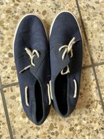 Blaue Stoffschuhe "Lanetti", Gr. 46