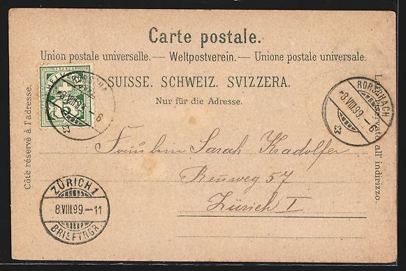 Ansichtskarten: Mondschein-Lithographie Heiden, Totale v – Gebraucht aus Berlin von bartko-reher 1