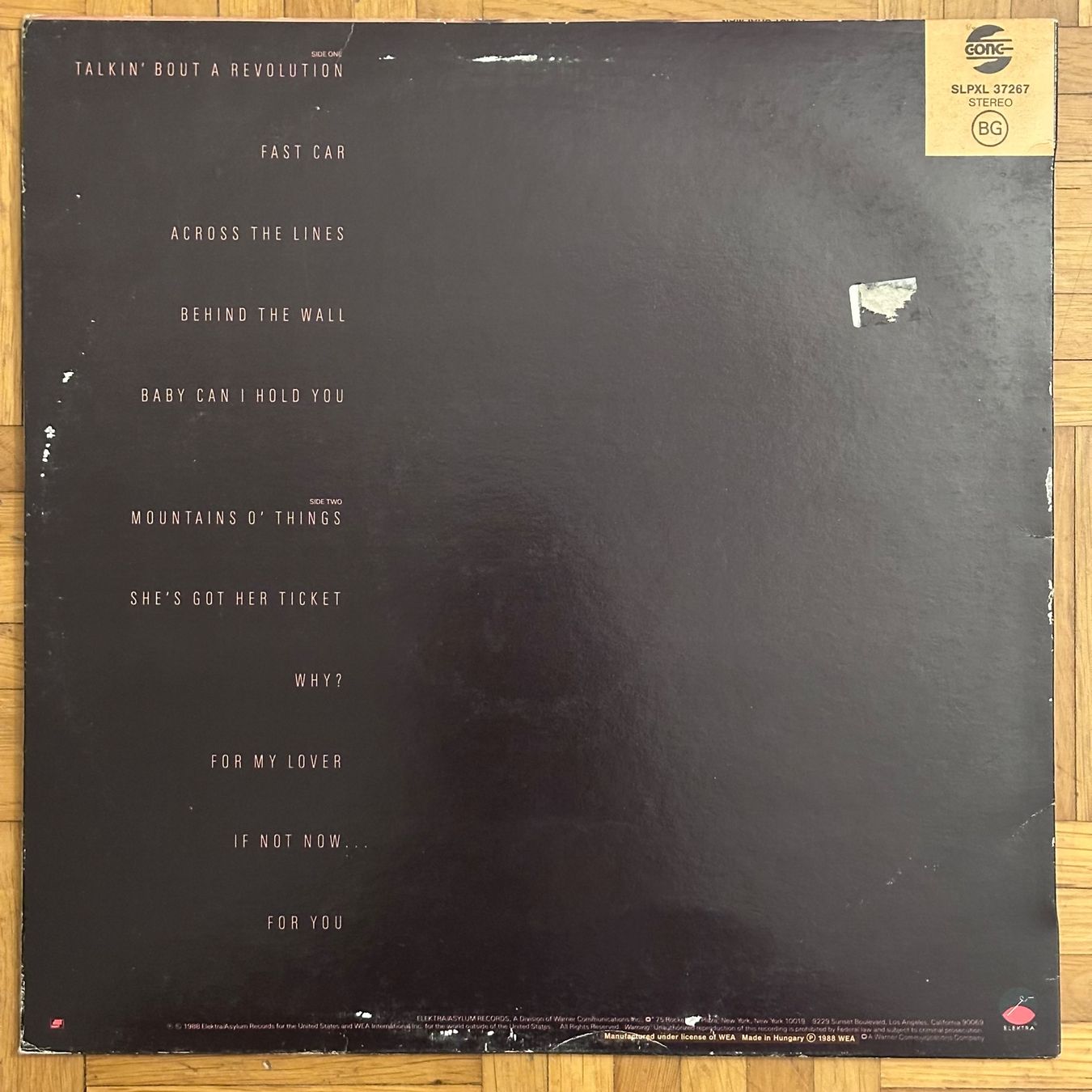 Vinyles: LP - Tracy Chapman - Tracy Chapman – D'occasion à Breganzona par Onairda75 1