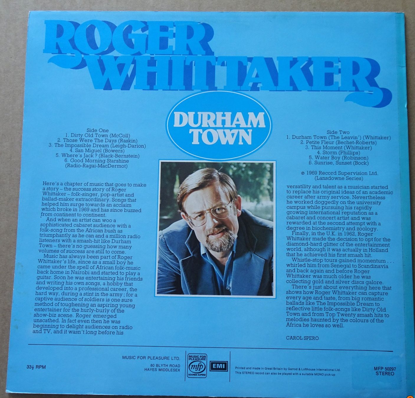Dischi in vinile: Langspielplatte ROGER WHITTAKER, Durham Town – Usato da Bülach venduto da anska 1