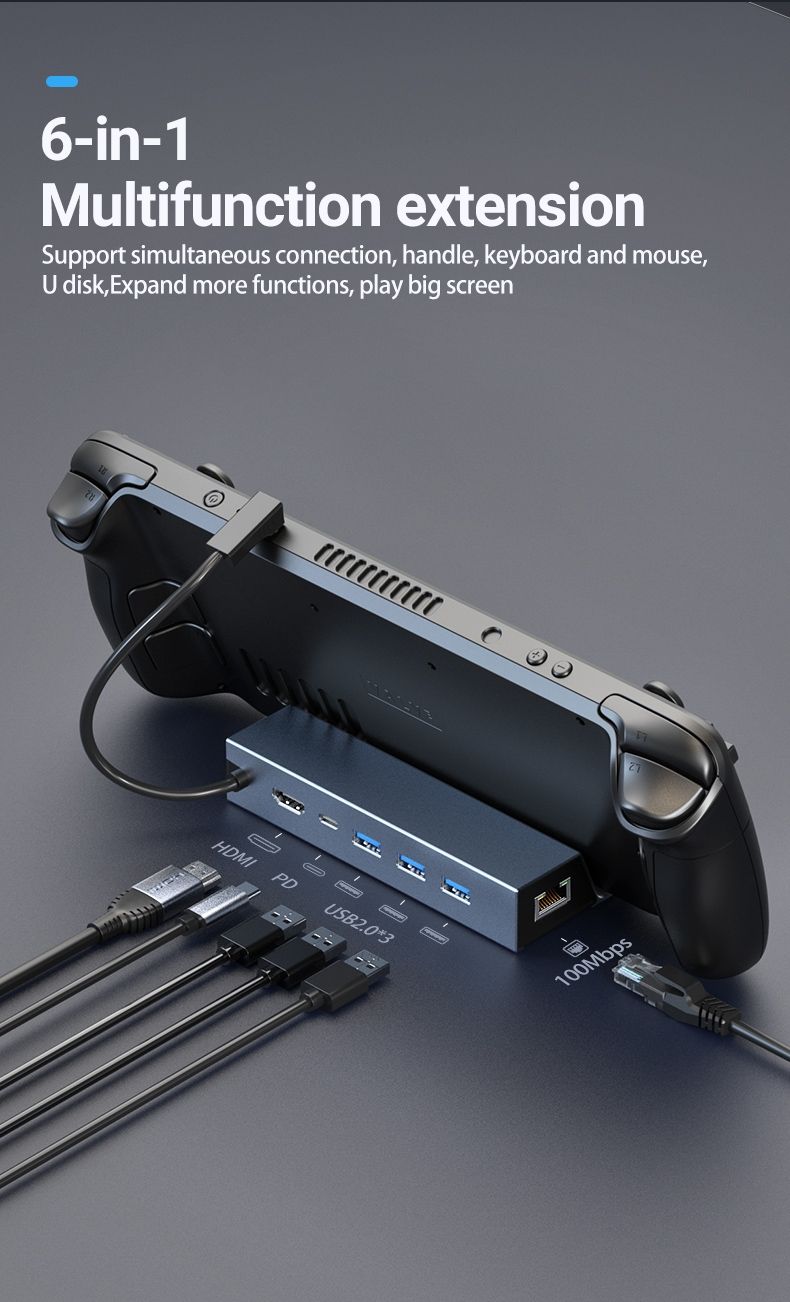 Docking station: Docking Station 4k@60fps - Steam Deck,ROG ally, Legion Go – Usato da Glattbrugg venduto da har_jgc7 2