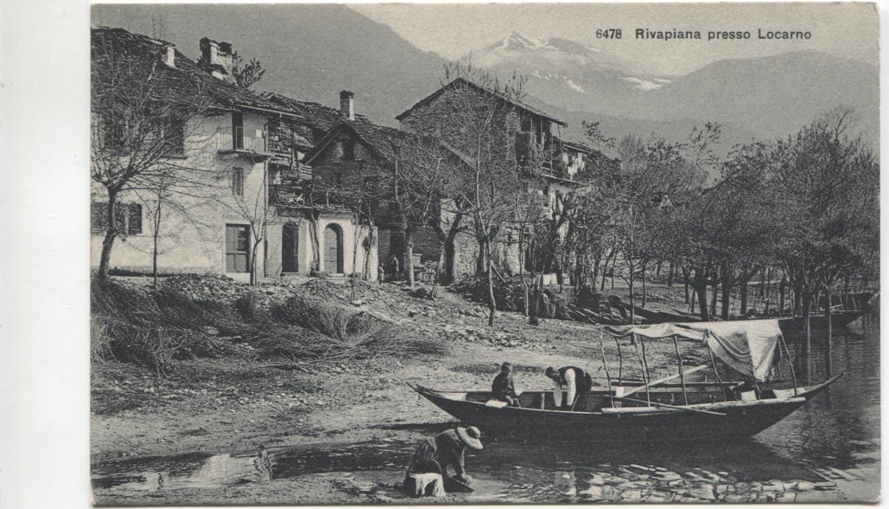 Cartoline postali: RIVAPIANO TI mit Fischerboot – Usato da Rothrist venduto da Clanx