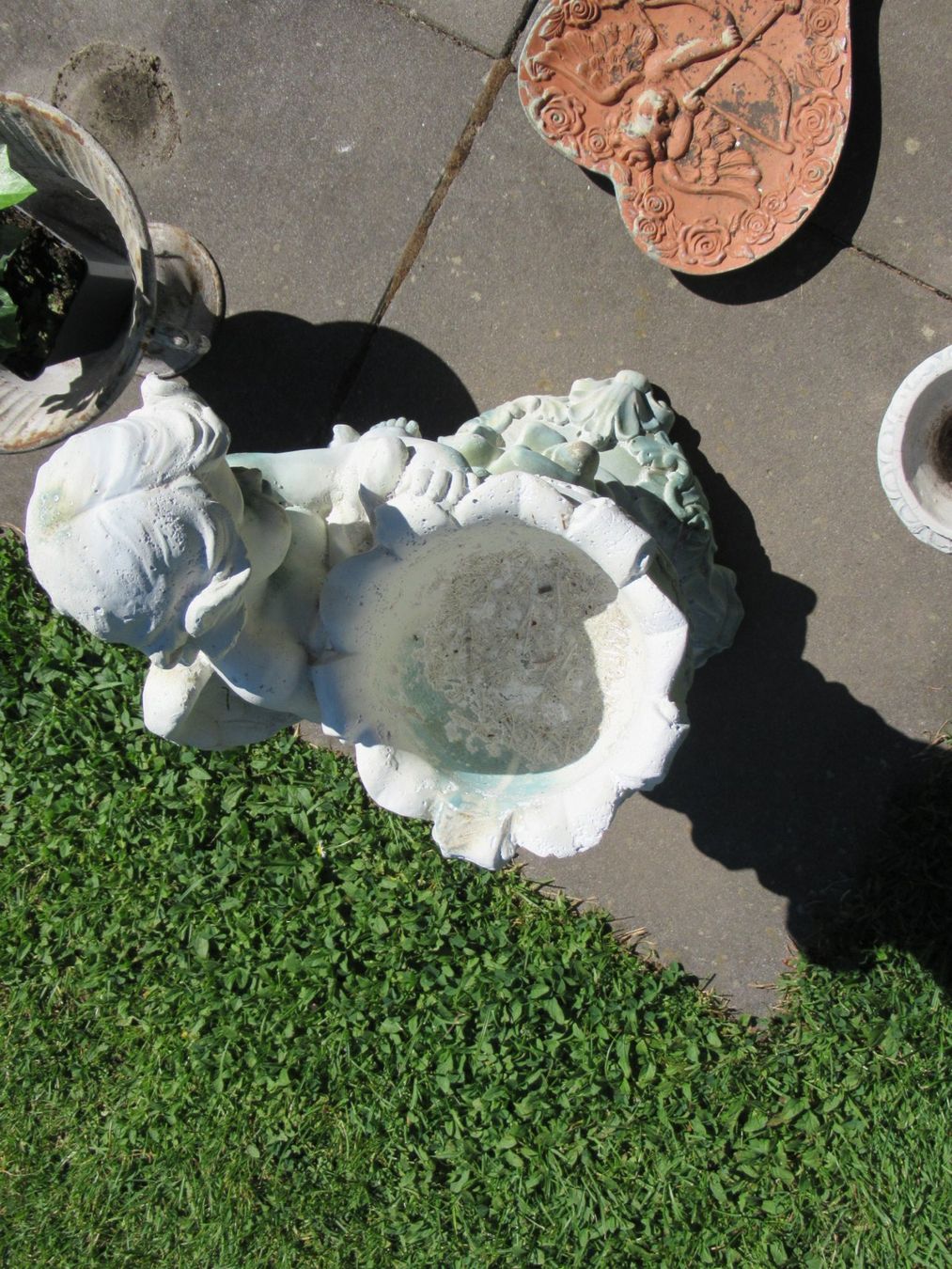 Vasi per fiori: Engel Blumentopf Cherub mit Pfeil und Bogen und 2 Töpfe – Usato da Trimbach venduto da donlyn 7