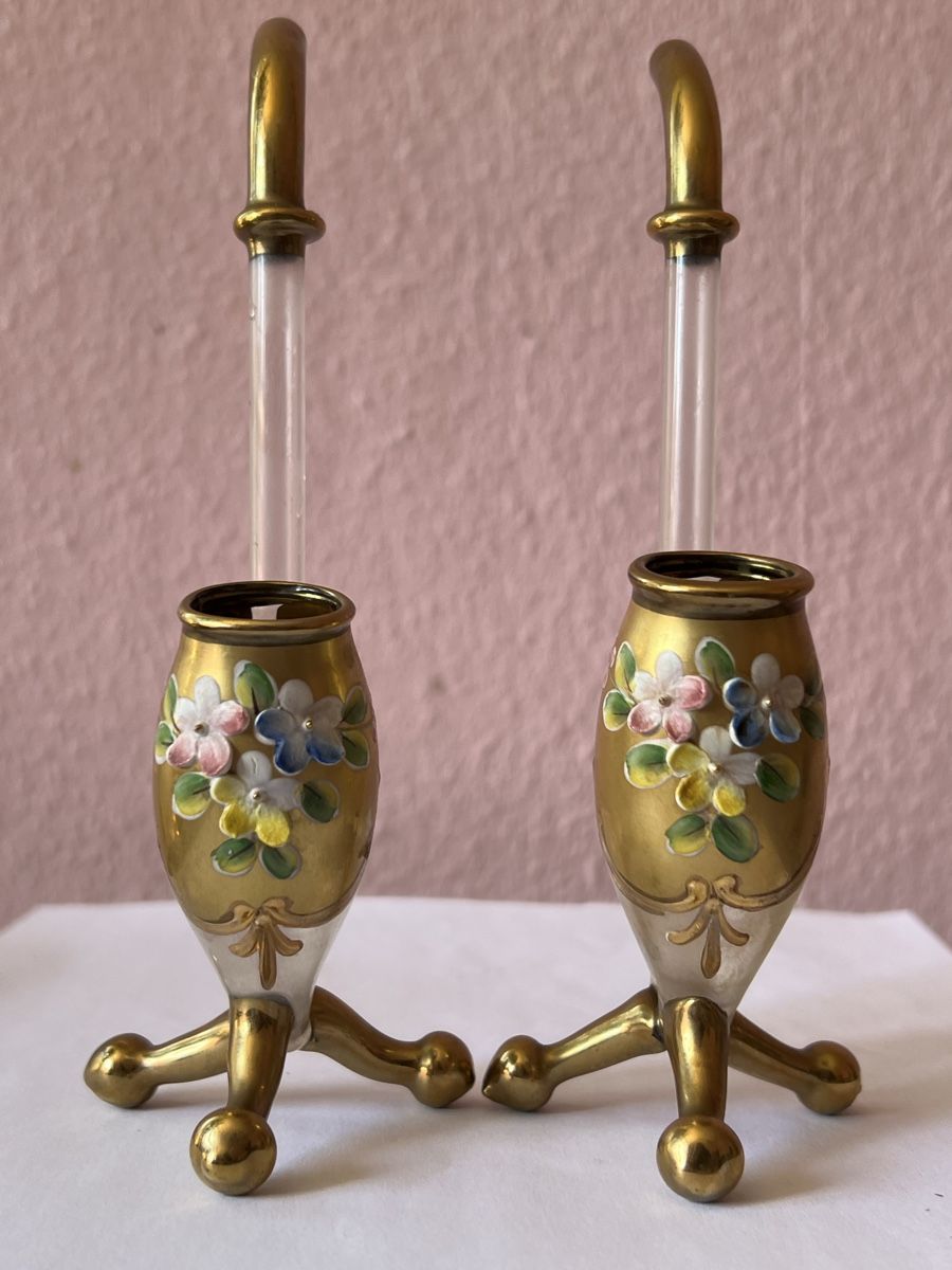 Bicchieri: Böhmische Weingläser, handbemalt, 2 Stk. – Usato da Zürich venduto da juergarno 3