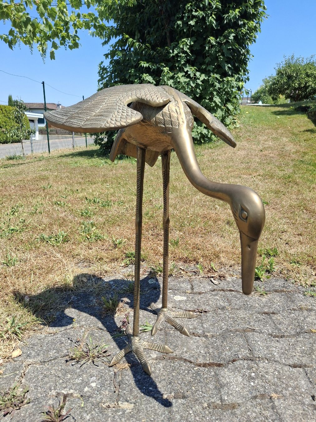 Statuette: Vintage Reiher/Storch Bronze – Usato da Bäriswil BE venduto da vonys 1