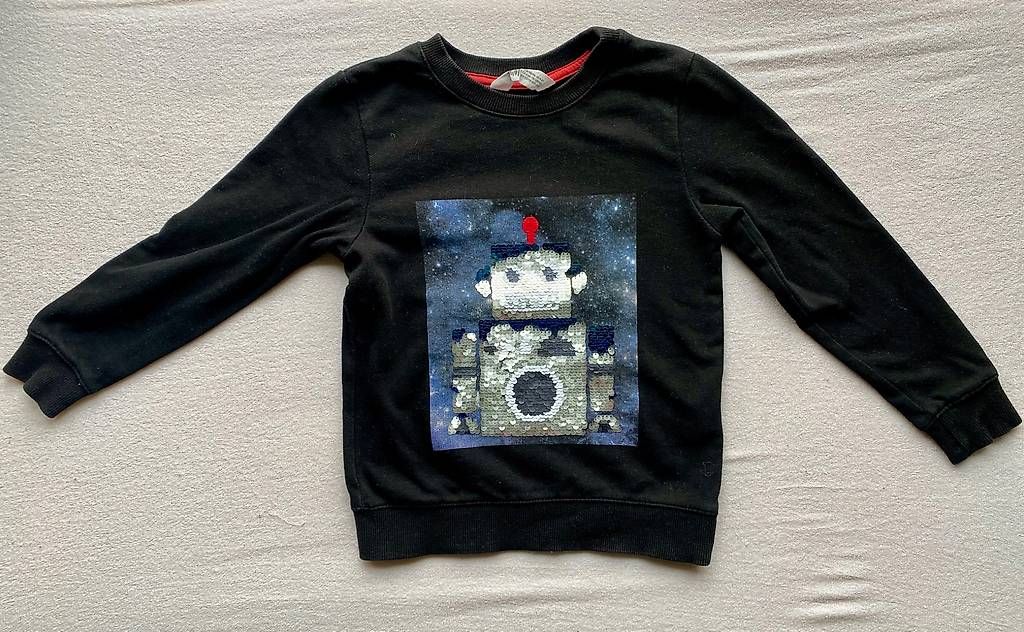 Maglioni & Felpe: Pullover - Hoodie mit Wendepailletten 110/116 – Usato da Fehren venduto da Flugzeug1177 4