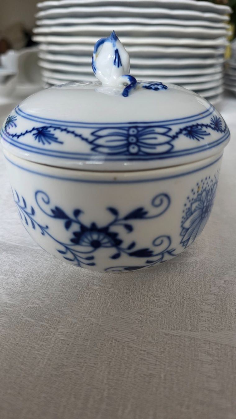 Zuccheriere: Meissen Zwiebelmuster Dose – Usato da Wittenbach venduto da rose_rosi 2