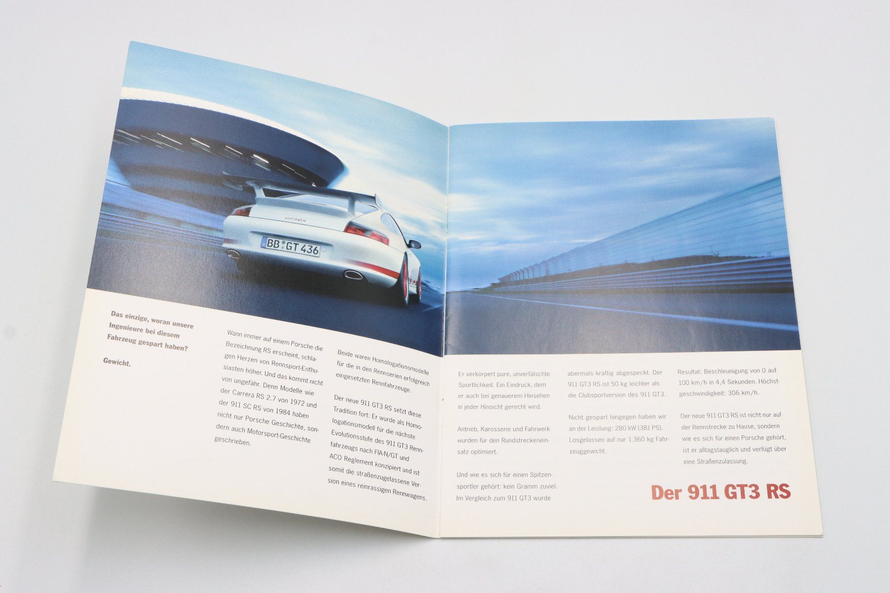 Porsche Documenti: Porsche 911 996 GT3 RS 2003 Prospekt – Usato da Bühl b.Aarberg venduto da Collectorpassions 2