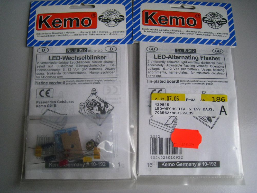 KEMO B092 Wechselblinker 6 .. 9 .. 12 V/DC justierbare Blinkfrequenz