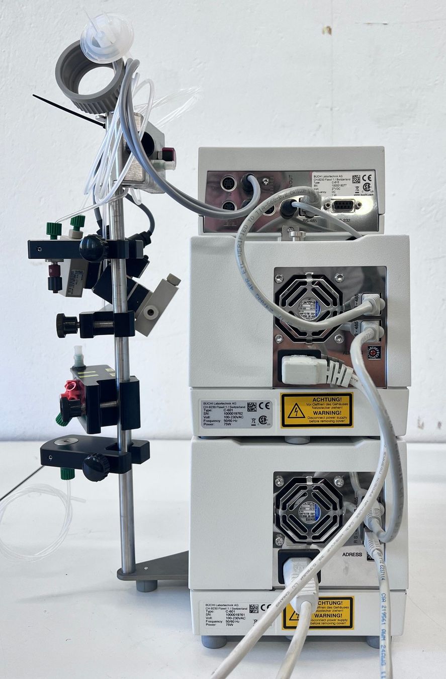 Accessori da laboratorio: Büchi qualitativ & quantitatives Chromatographiesystem – Usato da Niederdorf venduto da LeptonAG_Labor 3