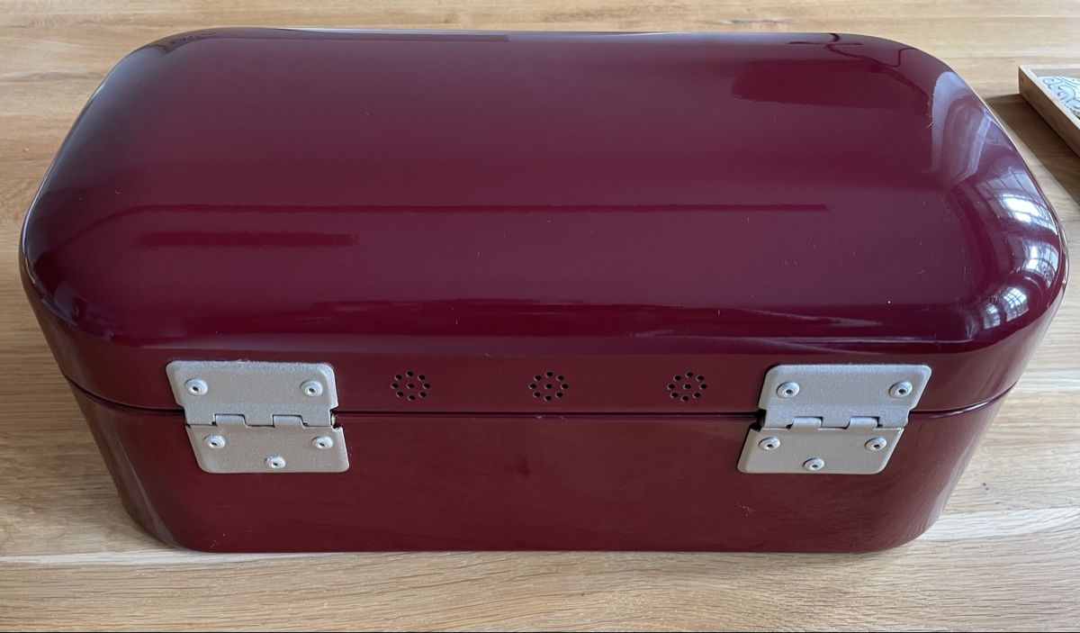 Contenitori & Simili: Retro Brotkasten bordeauxrot Wesco grandy – Nuovo (secondo la descrizione) da Burgdorf venduto da LenaGerig 2