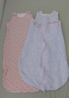 2 Babyschlafsäcke rosa und grau Grösse 90 gebraucht