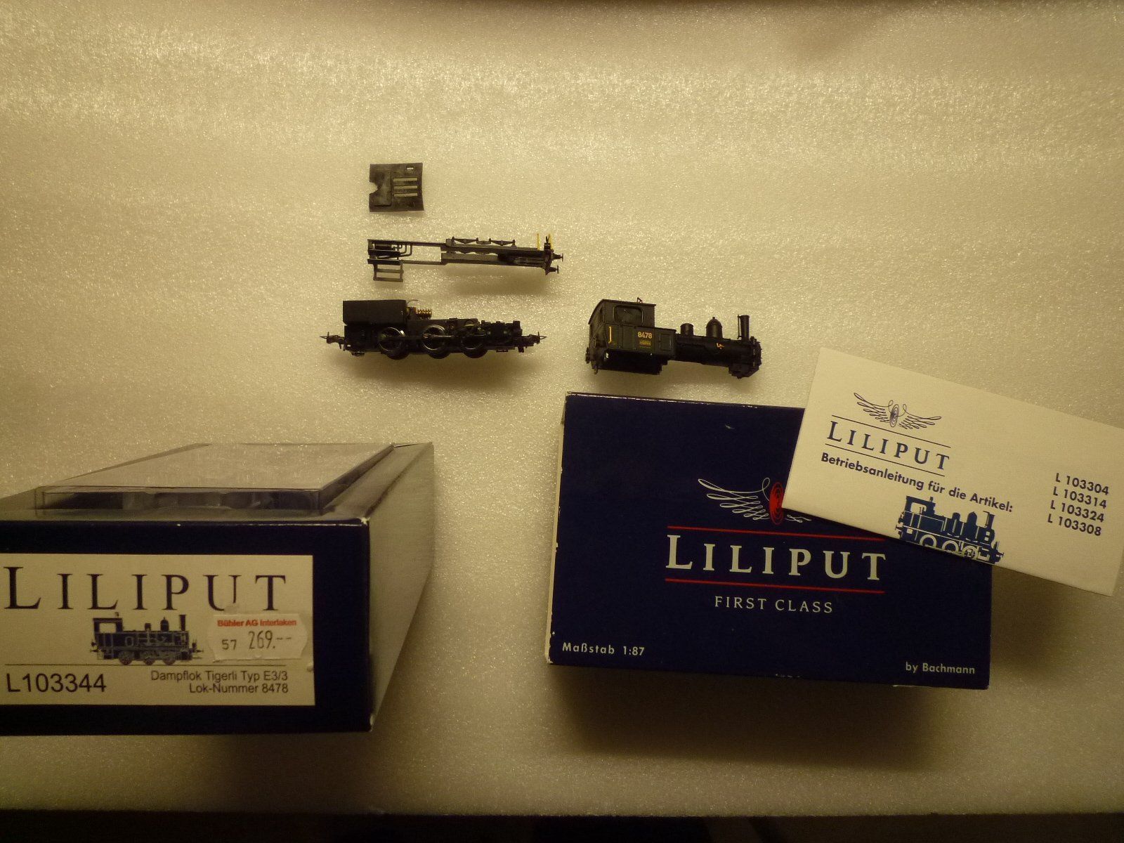 Liliput Modellini di ferrovie: Liliput 103344 Tigerli SBB E 3/3 no 8478 – Difettoso da Chevenez venduto da Railpassion 1