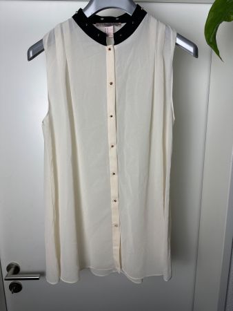 Bluse Creme von Forerver21 Grösse M