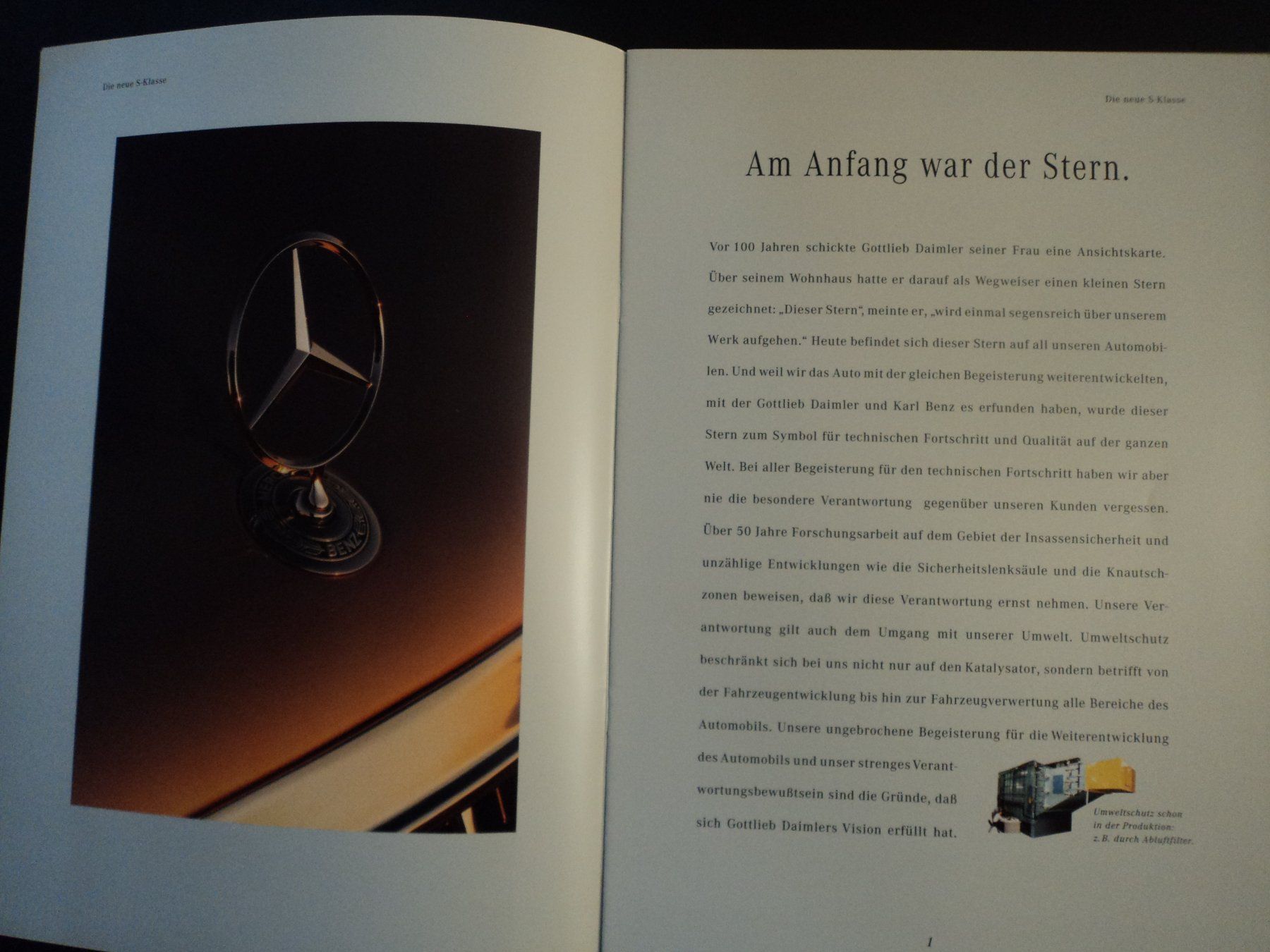 Mercedes-Benz Documenti: Prospekt Mercedes-Benz  S-Klasse – Usato da Schwarzenburg venduto da modelCARama 2