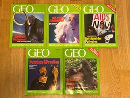 Magazin GEO 1993 Nr. 1–5 Januar bis Mai 5 Hefte