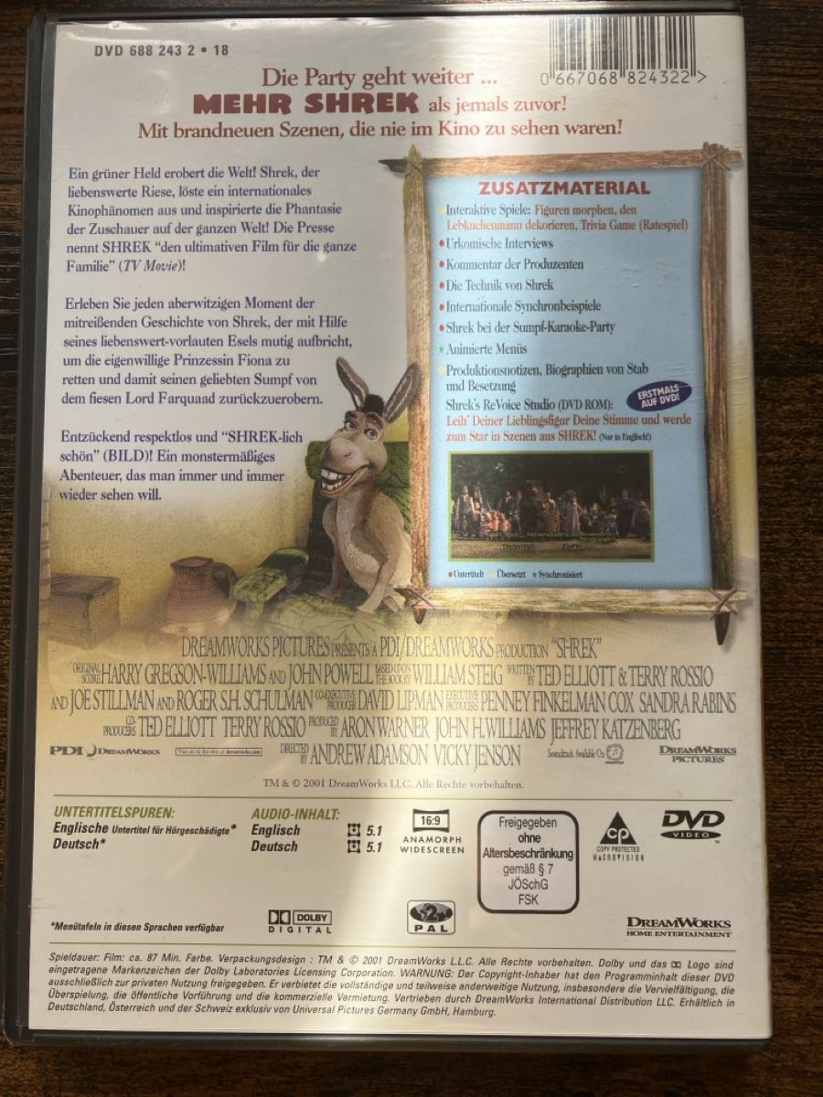 Alle DVDs: Shrek DVD – Gebraucht aus Glarus von Jhuber78 1