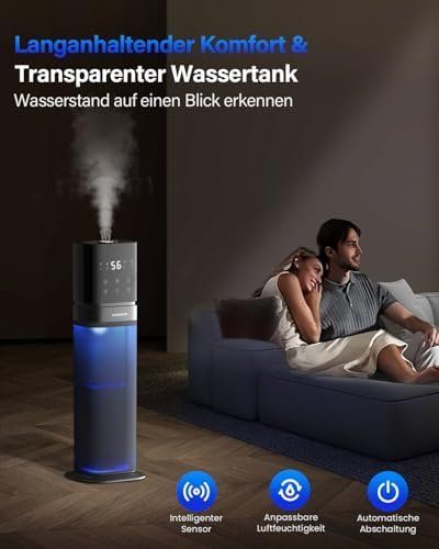 Umidificatori d'aria: Luftbefeuchter Schlafzimmer Kalt Nebel Befeuchter grosse – Nuovo e nell'imballaggio originale da Hundwil venduto da pac_6jh8 4