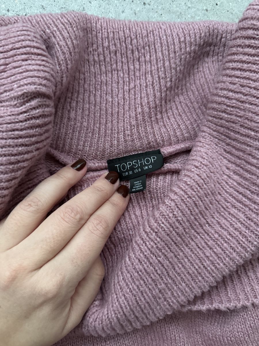 Maglioni & Felpe: Topshop Strickpullover Off-Shoulder Rosa, Grösse 36/S – Usato da Zürich venduto da iva_iva 2