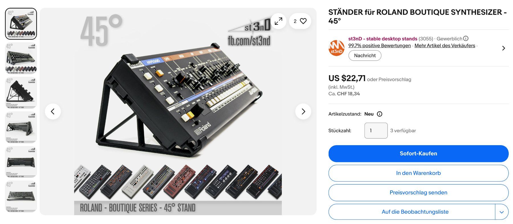 Roland Strumenti musicali: Roland JU-06A Boutique - inklusive Extras – Usato da Wallisellen venduto da ZoltanRakosi 5