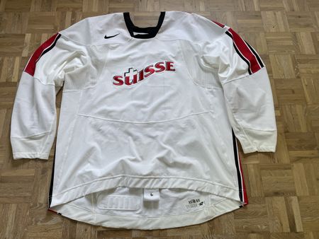 IIHF U20 Janick Steinmann Game Issued Trikot