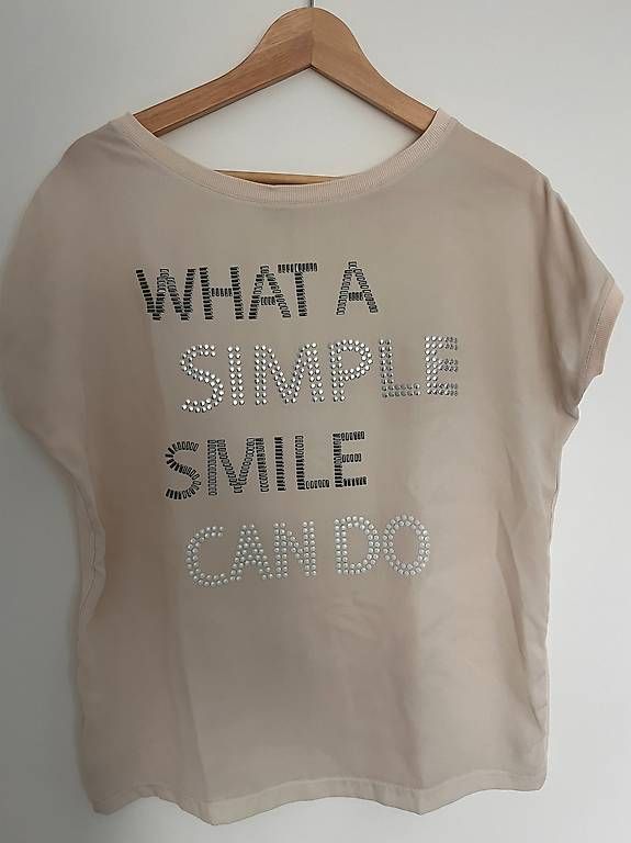 T-shirt: Shirt creme Gr. S/M – Usato da Herrliberg venduto da Kat_s2dn