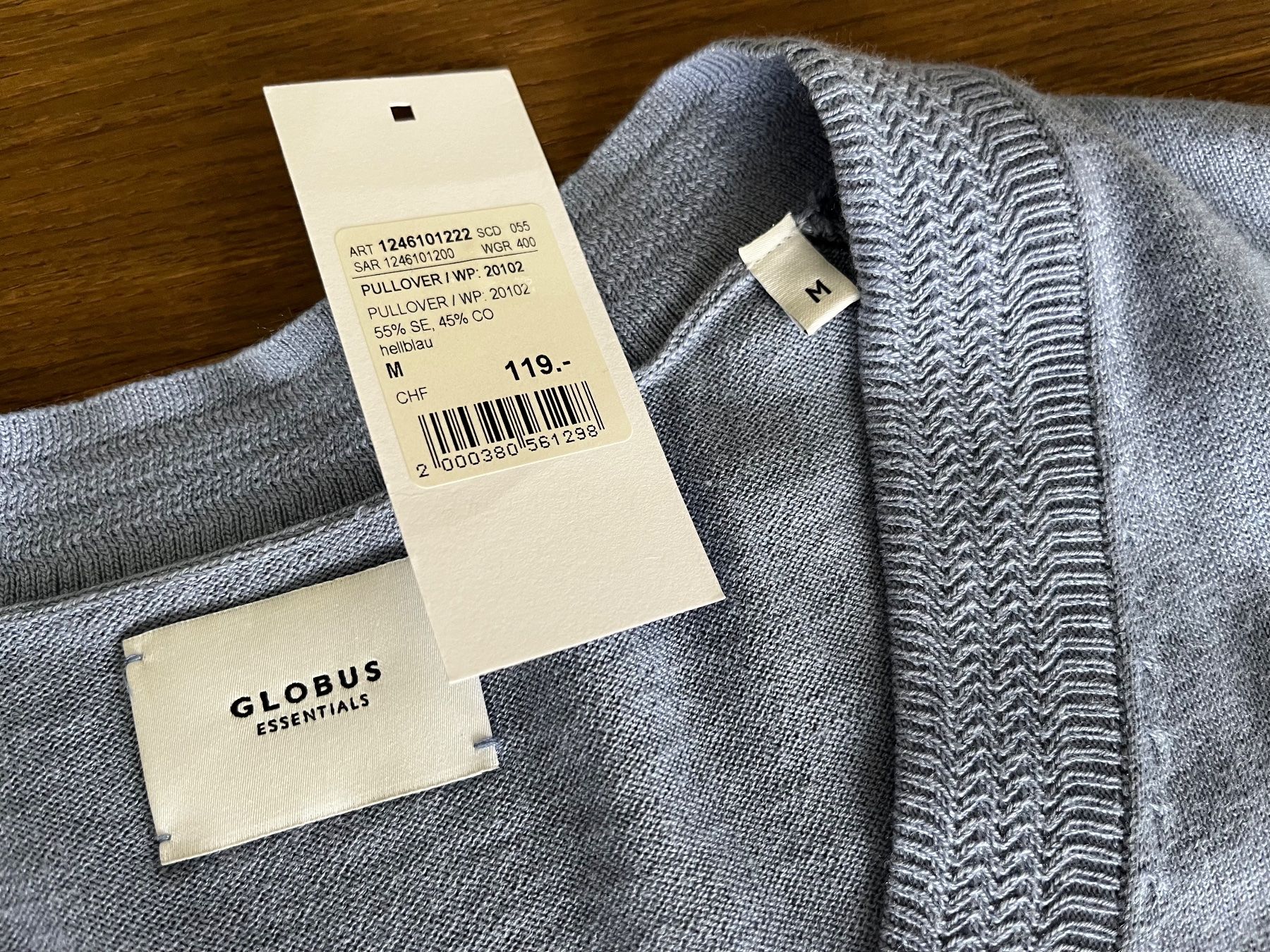 Globus Maglioni & Felpe: GLOBUS Pullover blau, Gr. M mit Seide - CHF 119.- – Nuovo (secondo la descrizione) da Zollikofen venduto da spunk65 6