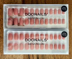 2x DOONAILS Soft Gel Press Ons – Peach Please – neu