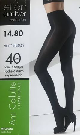 ellen amber Anti Cellulite 40 den Strumpfhosen Gr. S Marine