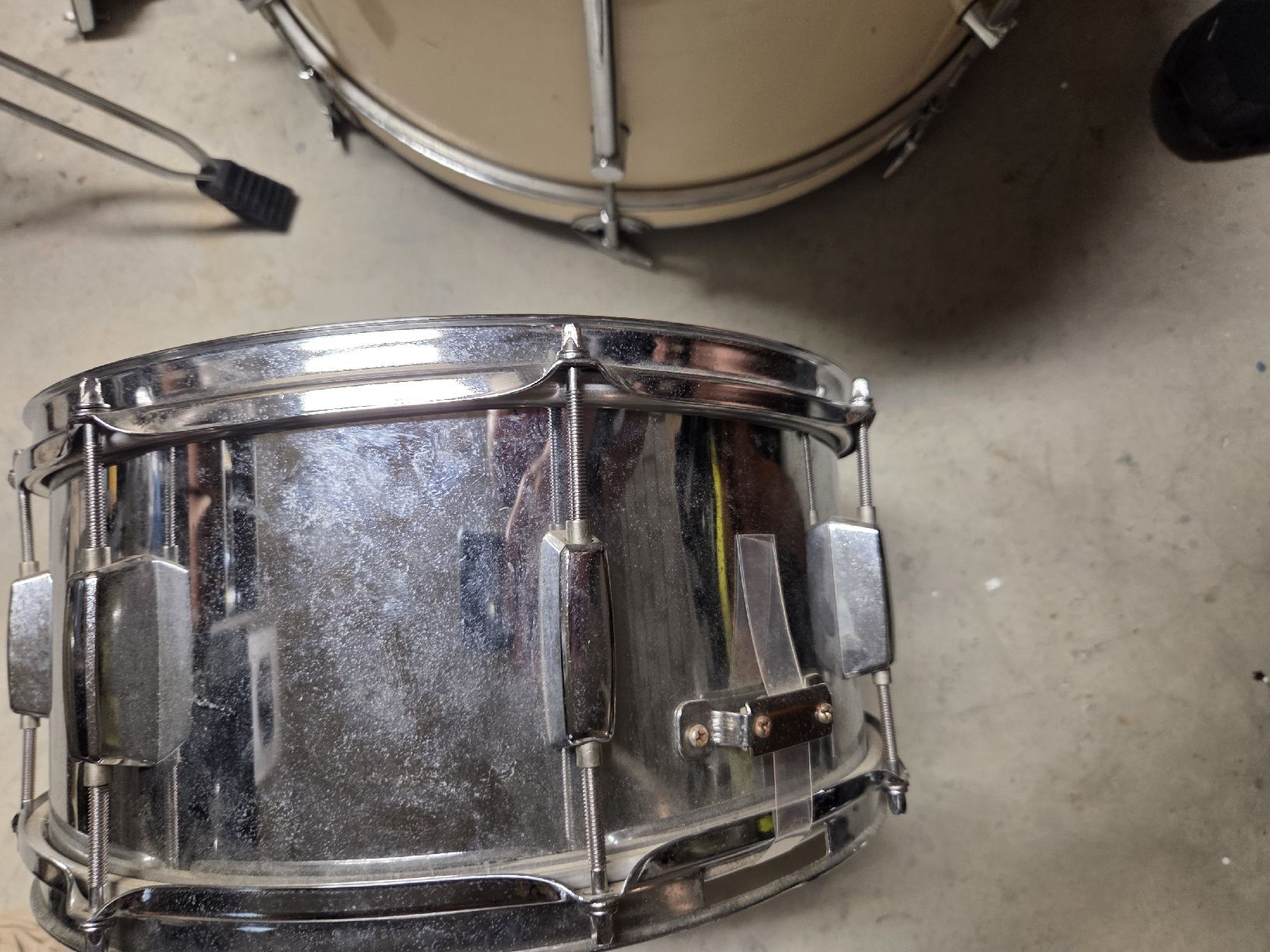 Musikinstrumente: Snare Drum gebraucht Chrom mit Remo Fell – Gebraucht aus Steffisburg von Daddy_cool 2