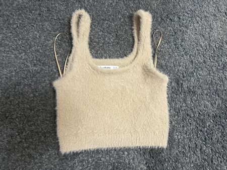 Kuscheliges Stradivarius Top Gr. XS beige flauschig