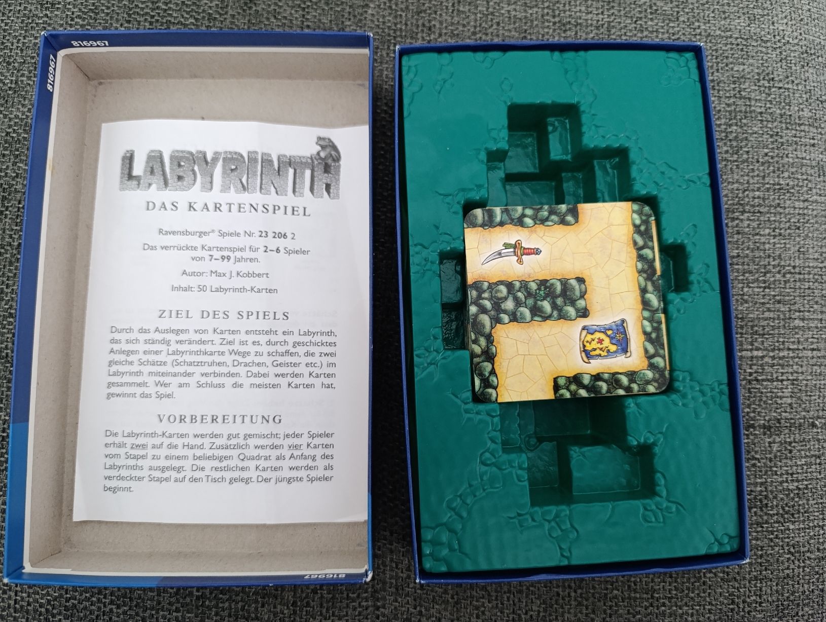 Ravensburger Giochi: Labyrinth - das Kartenspiel von Ravensburger – Usato da Heimberg venduto da the_dealer88 2