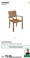 Balkon-Stuhl mit Armlehnen, 2 Stück
