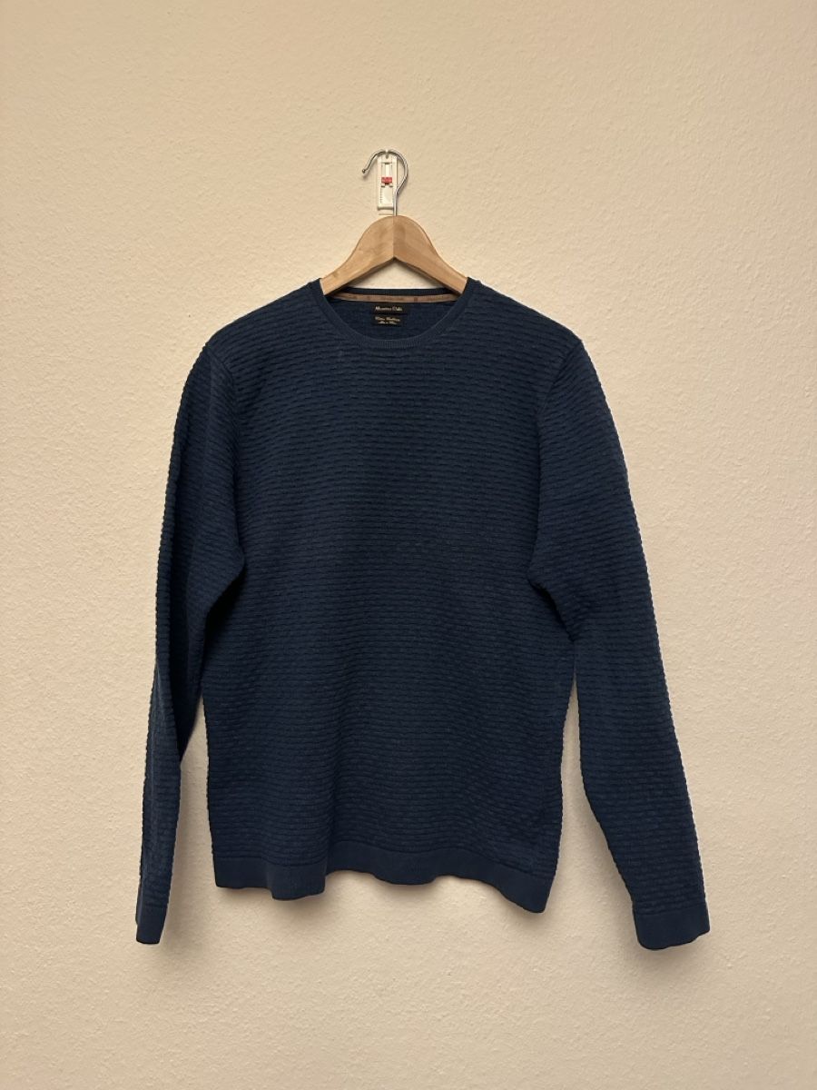 Massimo Dutti Maglioni & Felpe: Herrenpullover Massimo Dutti blau strukturiert – Usato da Bern venduto da calsenn