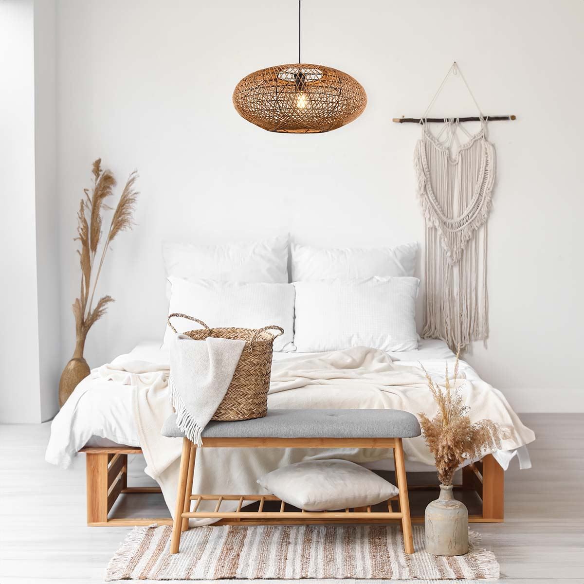 Lampadari & plafoniere: Pendelleuchte, Korbgeflecht, 52 cm Ø – Nuovo (secondo la descrizione) da Kreuzlingen venduto da Smart-Light 3