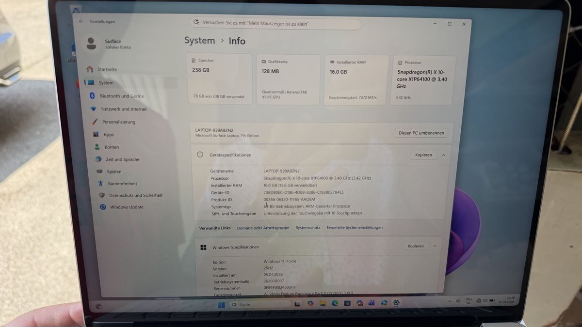 Notebook: Microsoft Surface Laptop wie neu Tolle Leistung  – Usato da St.Gallen venduto da gauwo 2