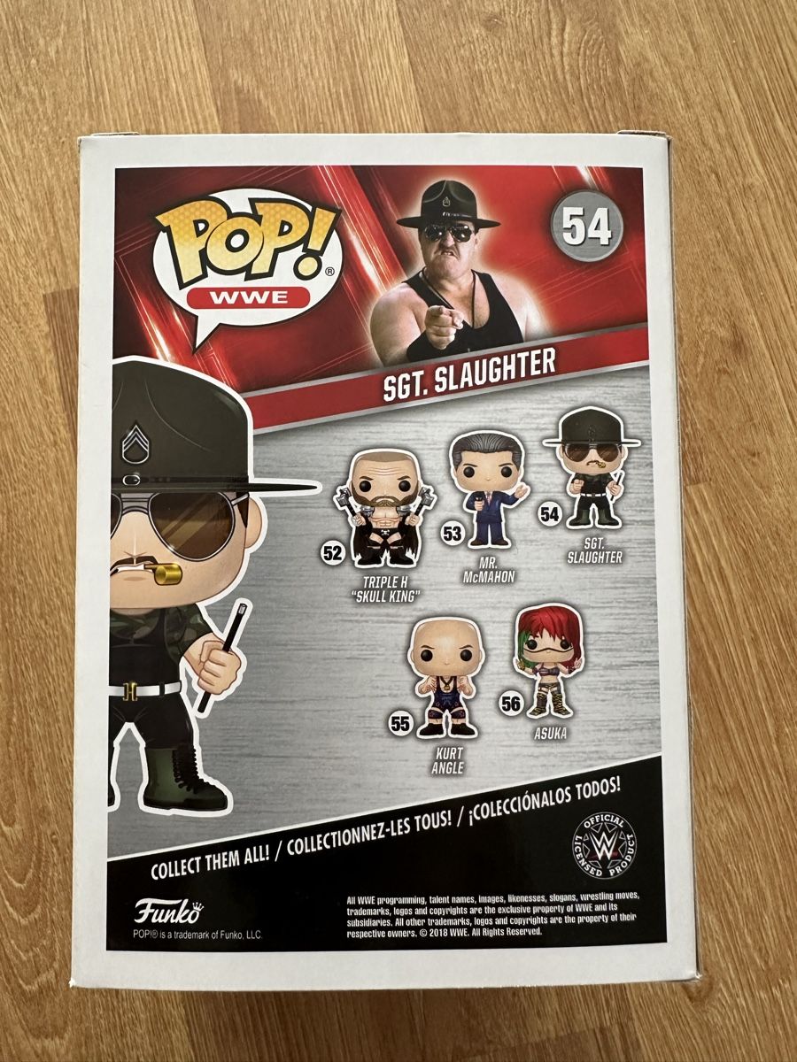 Funko Statuette: Funko POP! WWE Sgt. Slaugther 54 – Nuovo (secondo la descrizione) da Steffisburg venduto da Rojan5041 1