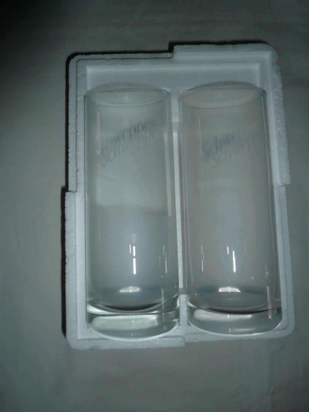 Bicchieri: Original Schwepps Gläser, abgeschrägt, 2er-Set – Nuovo (secondo la descrizione) da Rotkreuz venduto da Busa17 1