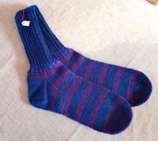 Gestrickte Socken/Wollsocken Gr. 43/44