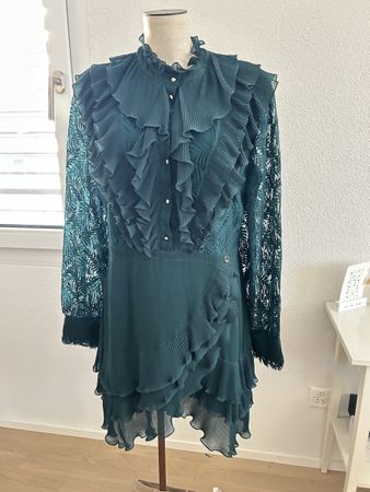 Just Cavalli Kleid, dunkelgrün, Spitze,  neu!