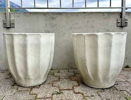 2 gr. dekorative Keramik-Pflanzgefässe  stilvoll (Ø 39 cm)